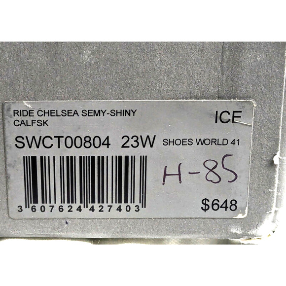 Zadig & Voltaire Boots Womens 10 EU 41 White Ride Chelsea Leather NEW SWCT00804 - Picture 11 of 12